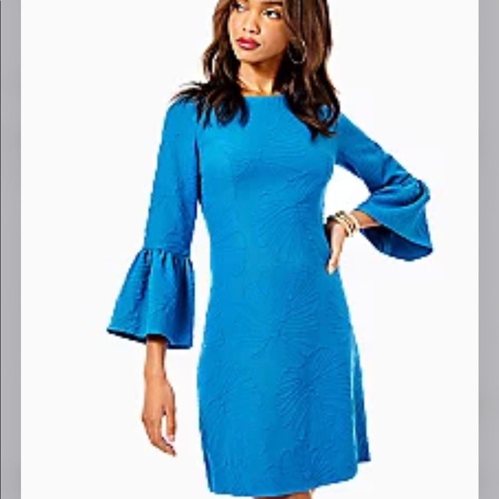 Blue Patterned Dress